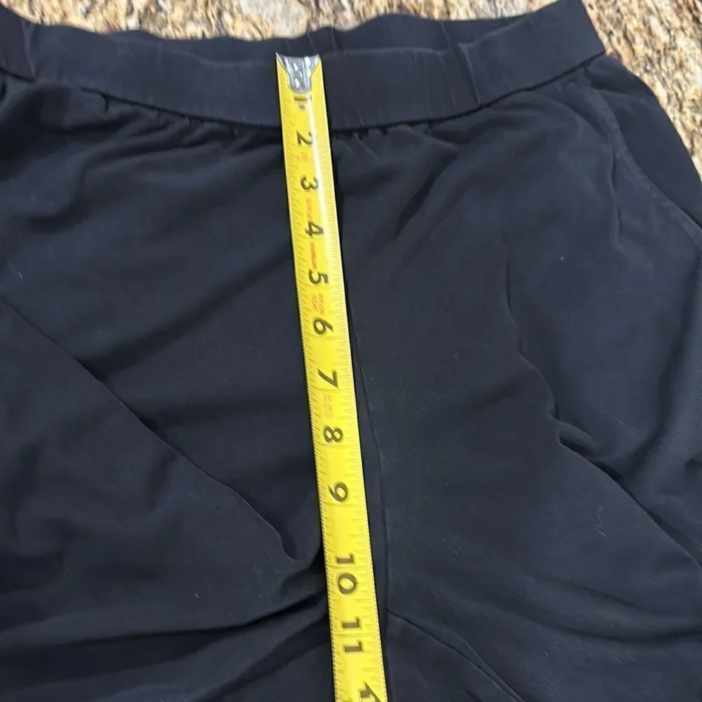Eileen Fisher High Rise Jogger Pants With Pockets In Black Size S